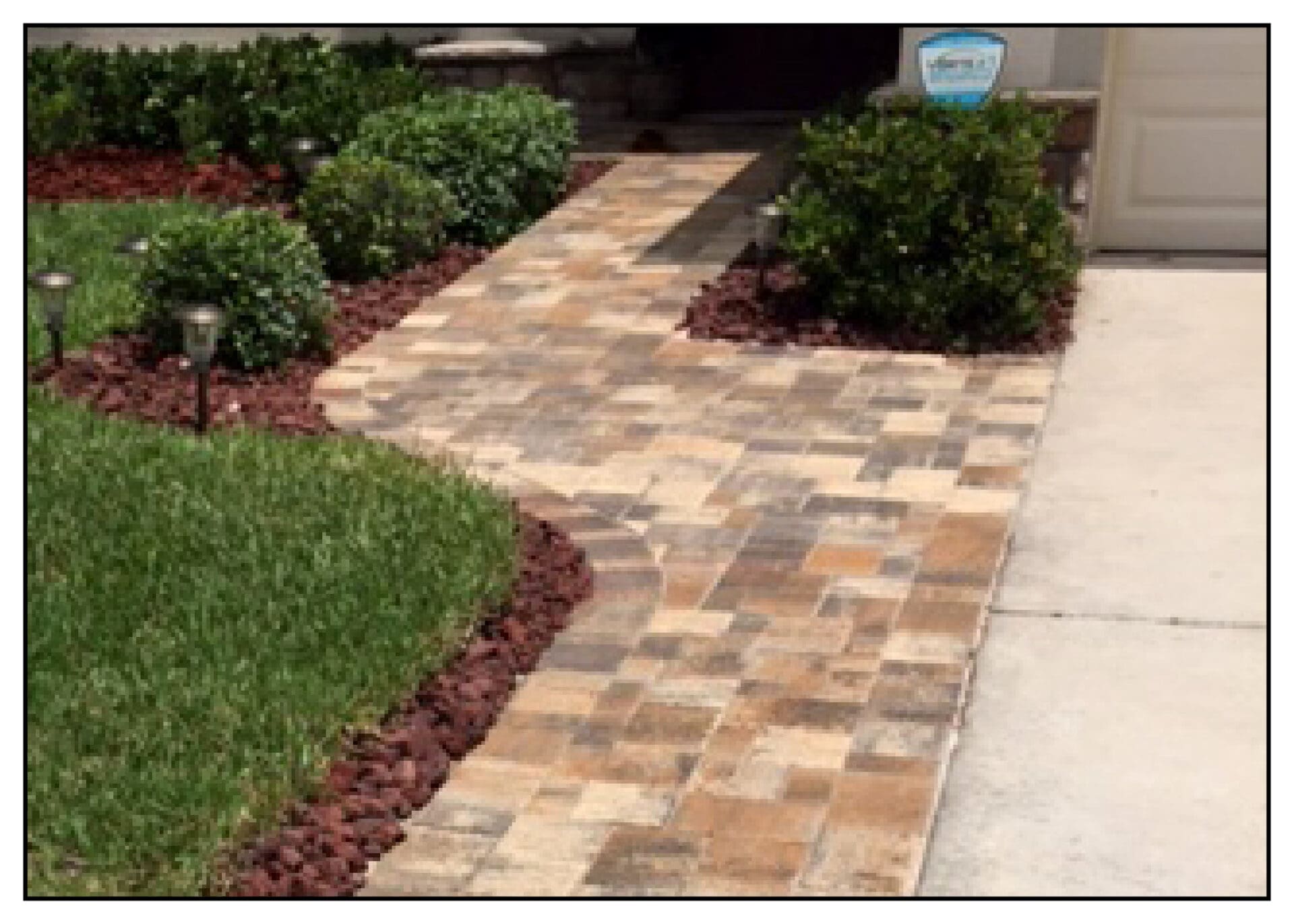 Cream Beige Charcoal Driveway Strip