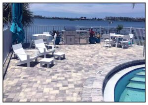 Check Out Our Pool Deck Made Using White Pewter