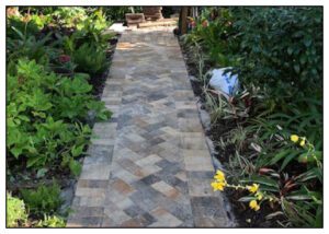 Cream Beige Charcoal Garden Walk way