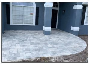 White Pewter round Entryway for a house