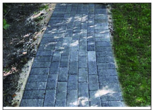 Close up of Grey Charcoal Walkway