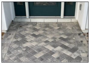 White Pewter Front Entry for a House