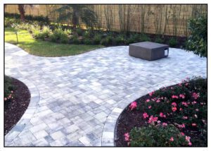 Close view of the grey color stones around garden