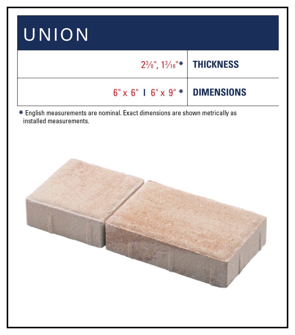 A diagram showing the dimensions of a brick block.